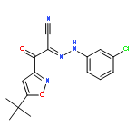 3-?Isoxazolepropanenitr?ile, α-?[2-?(3-?chlorophenyl)?hydrazinylidene]?-?5-?(1,?1-?dimethylethyl)?-?β-?oxo-