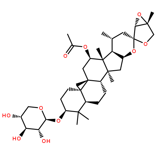 b-D-Xylopyranoside, (3b,12b,16b,23S,24R,25R)-12-(acetyloxy)-16,23:23,26:24,25-triepoxy-9,19-cyclolanostan-3-yl