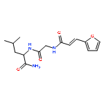 2-[[2-[3-(furan-2-yl)prop-2-enoylamino]acetyl]amino]-4-methylpentanamide