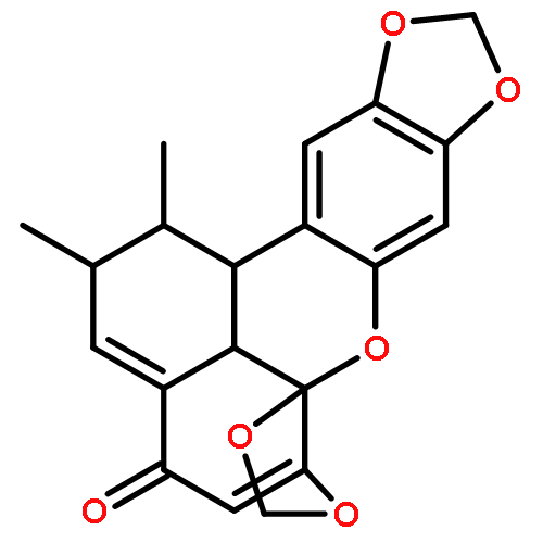 5H-Benzo[kl]bis[1,3]dioxolo[4,5-b:4',5'-g]xanthen-5-one,7,8,8a,14b-tetrahydro-7,8-dimethyl-, (7R,8R,8aS,14aR,14bS)-rel-