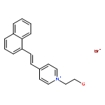 Pyridinium,1-(2-hydroxyethyl)-4-[2-(1-naphthalenyl)ethenyl]-, bromide (1:1)