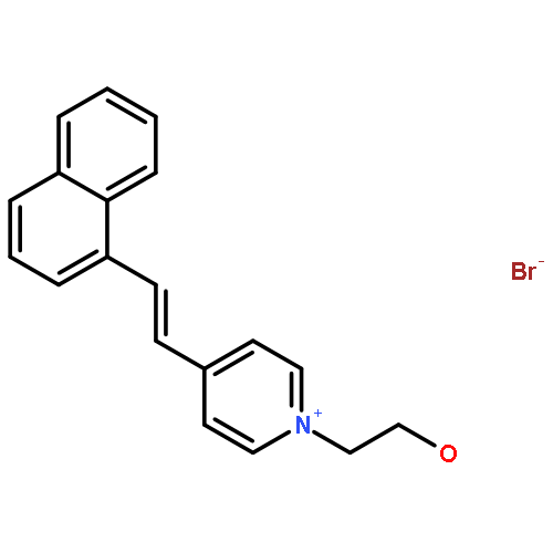 Pyridinium,1-(2-hydroxyethyl)-4-[2-(1-naphthalenyl)ethenyl]-, bromide (1:1)