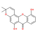 3H,7H-PYRANO[2,3-C]XANTHEN-7-ONE, 6,11-DIHYDROXY-3,3-DIMETHYL-