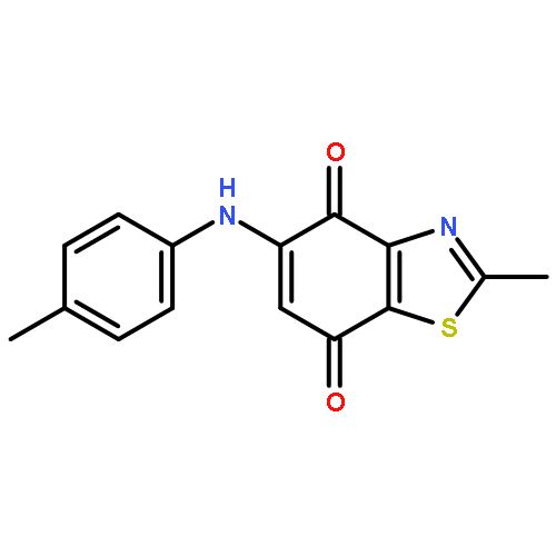 4,7-Benzothiazoledione, 2-methyl-5-[(4-methylphenyl)amino]-