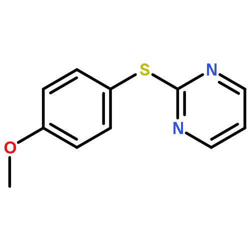 Pyrimidine, 2-[(4-methoxyphenyl)thio]-