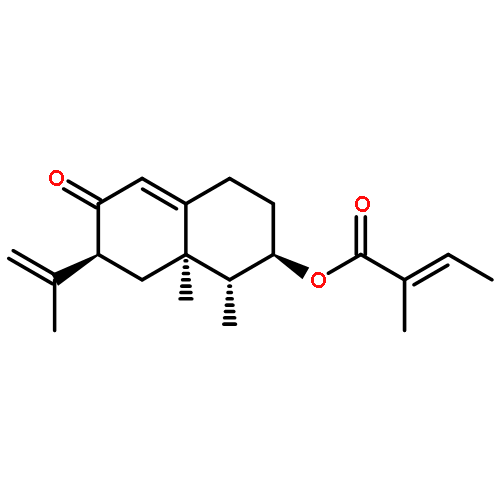 2-Butenoic acid,2-methyl-,(1R,2R,7S,8aR)-1,2,3,4,6,7,8,8a-octahydro-1,8a-dimethyl-7-(1-methylethenyl)-6-oxo-2-naphthalenylester, (2Z)-