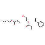 2-Propenoic acid, butyl ester, polymer with ethenylbenzene and 2-hydroxyethyl 2-propenoate