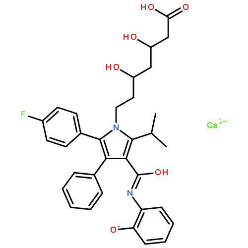 calcium,(3S,5S)-7-[2-(4-fluorophenyl)-4-[(2-hydroxyphenyl)carbamoyl]-3-phenyl-5-propan-2-ylpyrrol-1-yl]-3,5-dihydroxyheptanoate