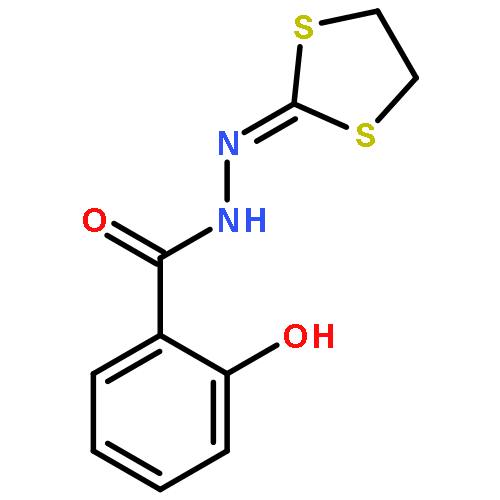 Benzoic acid, 2-hydroxy-, 1,3-dithiolan-2-ylidenehydrazide