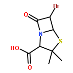 4-Thia-1-azabicyclo[3.2.0]heptane-2-carboxylicacid, 6-bromo-3,3-dimethyl-7-oxo-, (2S,5R,6R)-