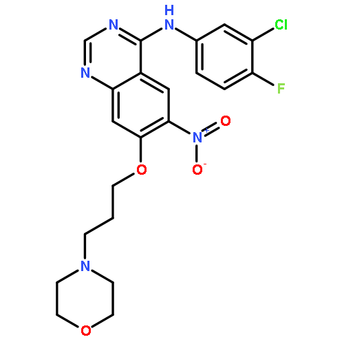 N-(3-Chloro-4-fluorophenyl)-7-(3-morpholinopropoxy)-6-nitroquinazolin-4-amine