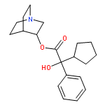 Benzeneacetic acid, a-cyclopentyl-a-hydroxy-,1-azabicyclo[2.2.2]oct-3-yl ester