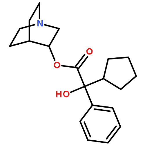 Benzeneacetic acid, a-cyclopentyl-a-hydroxy-,1-azabicyclo[2.2.2]oct-3-yl ester