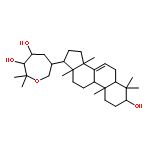 Lanost-7-ene-3,23,24-triol,21,25-epoxy-, (3a,13a,14b,17a,20S,23R,24S)-