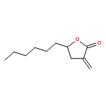 2(3H)-Furanone, 5-hexyldihydro-3-methylene-