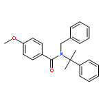 Benzamide, 4-methoxy-N-(1-methyl-1-phenylethyl)-N-(phenylmethyl)-