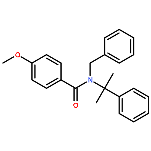 Benzamide, 4-methoxy-N-(1-methyl-1-phenylethyl)-N-(phenylmethyl)-