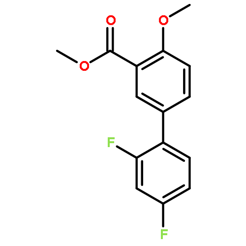 [1,1'-Biphenyl]-3-carboxylic acid, 2',4'-difluoro-4-methoxy-, methyl ester