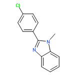 1H-Benzimidazole, 2-(4-chlorophenyl)-1-methyl-