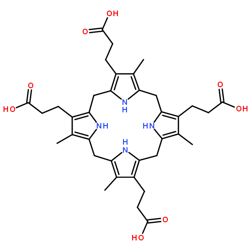 21H,23H-Porphine-2,7,12,18-tetrapropanoicacid, 5,10,15,20,22,24-hexahydro-3,8,13,17-tetramethyl-