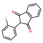 1H-Indene-1,3(2H)-dione, 2-(2-fluorophenyl)-