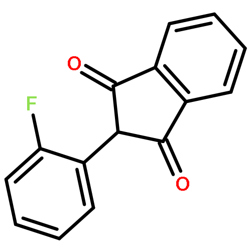 1H-Indene-1,3(2H)-dione, 2-(2-fluorophenyl)-