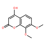 2H-1-Benzopyran-2-one, 4-hydroxy-7,8-dimethoxy-