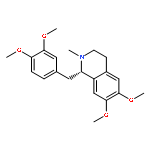 Isoquinoline,1-[(3,4-dimethoxyphenyl)methyl]-1,2,3,4-tetrahydro-6,7-dimethoxy-2-methyl-,(1S)-