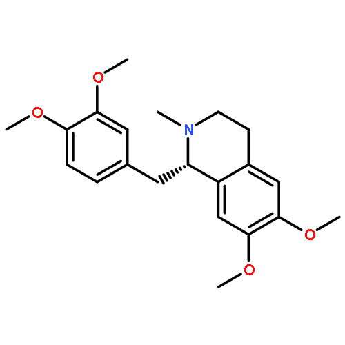 Isoquinoline,1-[(3,4-dimethoxyphenyl)methyl]-1,2,3,4-tetrahydro-6,7-dimethoxy-2-methyl-,(1S)-