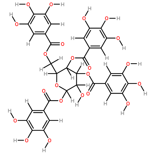 1,3,4,6-tetra-O-gallolyl-beta-D-glucose