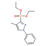 3-DIETHOXYPHOSPHORYL-4-METHYL-1-PHENYLPYRAZOLE 