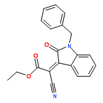 ethyl (2Z)-(1-benzyl-2-oxo-1,2-dihydro-3H-indol-3-ylidene)(cyano)ethanoate