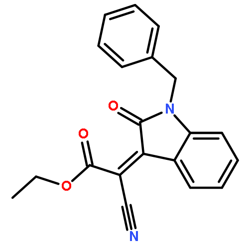 ethyl (2Z)-(1-benzyl-2-oxo-1,2-dihydro-3H-indol-3-ylidene)(cyano)ethanoate