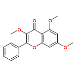 4H-1-Benzopyran-4-one,3,5,7-trimethoxy-2-phenyl-