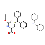 L-Cysteine, N-[(1,1-dimethylethoxy)carbonyl]-S-(diphenylmethyl)-,compd. with N-cyclohexylcyclohexanamine (1:1)