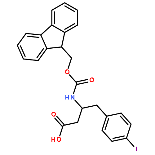 (S)-3-((((9H-Fluoren-9-yl)methoxy)carbonyl)amino)-4-(4-iodophenyl)butanoic acid