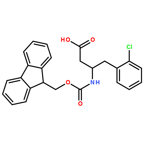 (S)-3-((((9H-Fluoren-9-yl)methoxy)carbonyl)amino)-4-(2-chlorophenyl)butanoic acid