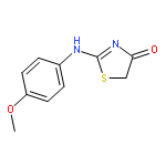 2-[(4-methoxyphenyl)amino]-1,3-thiazol-4(5H)-one