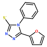 3H-1,2,4-Triazole-3-thione,5-(2-furanyl)-2,4-dihydro-4-phenyl-