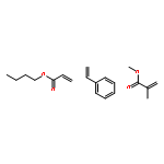 2-Propenoic acid, 2-methyl-, methyl ester, polymer with butyl 2-propenoate and ethenylbenzene