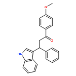 1-Propanone, 3-(1H-indol-3-yl)-1-(4-methoxyphenyl)-3-phenyl-