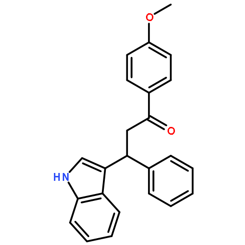 1-Propanone, 3-(1H-indol-3-yl)-1-(4-methoxyphenyl)-3-phenyl-