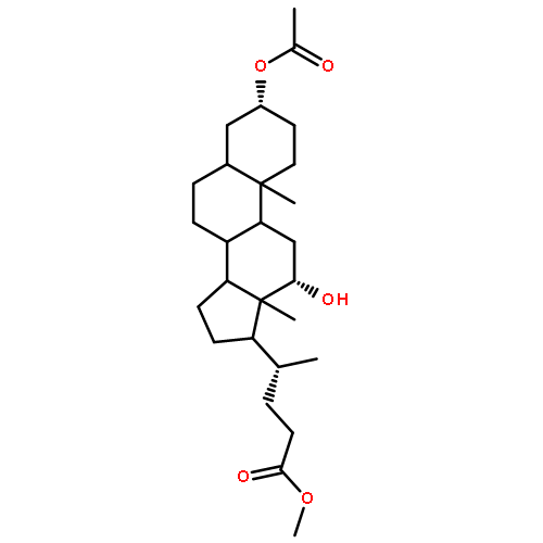 Cholan-24-oic acid,3-(acetyloxy)-12-hydroxy-, methyl ester, (3a,5b,12a)-