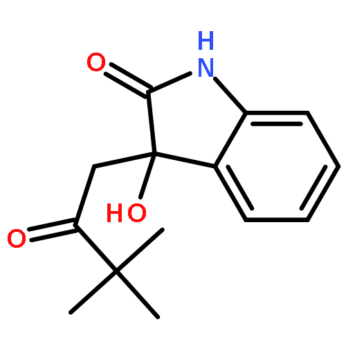 2H-Indol-2-one, 3-(3,3-dimethyl-2-oxobutyl)-1,3-dihydro-3-hydroxy-