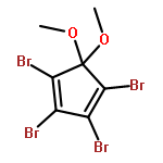 1,3-Cyclopentadiene, 1,2,3,4-tetrabromo-5,5-dimethoxy-