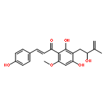 2-Propen-1-one,1-[2,4-dihydroxy-3-(2-hydroxy-3-methyl-3-buten-1-yl)-6-methoxyphenyl]-3-(4-hydroxyphenyl)-,(2E)-