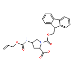 1,2-Pyrrolidinedicarboxylic acid, 4-[[(2-propenyloxy)carbonyl]amino]-,1-(9H-fluoren-9-ylmethyl) ester, (2S,4S)-