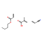 Butyl acrylate, acrylonitrile, methacrylic acid polymer