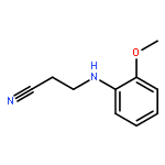 3-[(2-methoxyphenyl)amino]propanenitrile