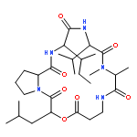 Cyclo[N-methyl-L-alanyl-b-alanyl-(2R)-2-hydroxy-4-methylpentanoyl-L-prolyl-L-isoleucyl-L-valyl]